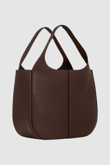 Back product shot of the Oroton Emilia Large Tote in Bear Brown and Pebble leather for Women .