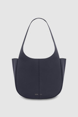 Front product shot of the Oroton Emilia Tote in North Sea and Premium pebble leather for Women .