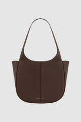 Front product shot of the Oroton Emilia Tote in Bear Brown and Premium pebble leather for Women .
