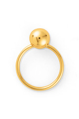 Front product shot of the Oroton Sphere Ring in 18K Gold and Sustainably sourced 925 Sterling Silver for Women