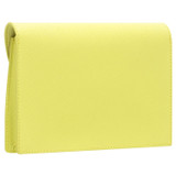 Back product shot of the Oroton Mia Texture Clutch in Sicily Yellow and Textured leather for Women