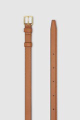 Front product shot of the Oroton Florence 20MM Belt in Cognac and Smooth leather for Women .