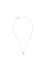 Front product shot of the Oroton Leah Chain Necklace in Silver and Stainless Steel for Women