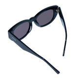 Front product shot of the Oroton Nadja Sunglasses in Black and Bio acetate (Biodegradeable) for Women