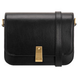 Front product shot of the Oroton Etta Large Day Bag in Black and Smooth leather for Women