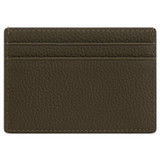 Back product shot of the Oroton Lilly Credit Card Sleeve in Olive and Pebble leather for Women