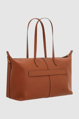 Back product shot of the Oroton Lilly Weekender Tote in Cognac and Pebble leather for Women .