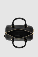 Internal product shot of the Oroton Harvey Mini Barrel in Black and Smooth leather for Women .