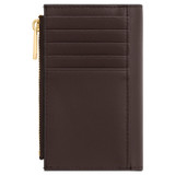 Back product shot of the Oroton Harvey 12 Credit Card Zip Wallet in Chestnut and Smooth leather for Women