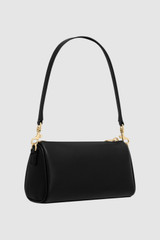 Back product shot of the Oroton Harvey Baguette Crossbody in Black and Smooth leather for Women . IP:25