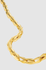 Internal product shot of the Oroton Alma Necklace in Worn Gold and Brass for Women .