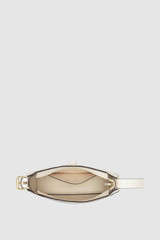 Internal product shot of the Oroton Dylan Baguette in Cream and Premium embossed leather for Women .