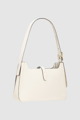Back product shot of the Oroton Dylan Baguette in Cream and Premium embossed leather for Women .