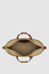 Internal product shot of the Oroton Lilly Nylon Light Weight Tote Bag in Mushroom/Cognac and Nylon fabric for Women .