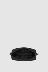 Internal product shot of the Oroton Ethan Signature A5 Zip Crossbody in Black Signature and PVC-coated canvas material for Men .