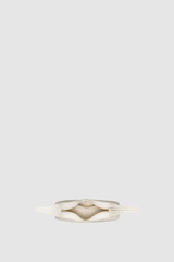 Internal product shot of the Oroton Cinder Mini Baguette in Antique Cream and Crackle leather exterior for Women .