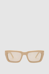 Front product shot of the Oroton Hanna Sunglasses in Wheat and Acetate Frame for Women .