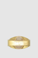Internal product shot of the Oroton Clara Mini Bag in Gold and Metallic crinkle leather for Women .