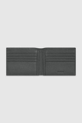 Internal product shot of the Oroton Marcus Peb 8Credit Card Wallet in Slate and Pebble Leather for Men