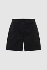 Front product shot of the Oroton Alfie Carpenter Short in Washed Black and Crafted from cotton twill  for Women .