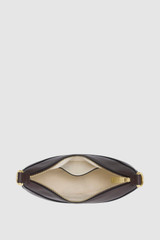 Internal product shot of the Oroton Florence Small Shoulder Bag in Mahogany and Premium smooth leather for Women .
