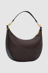 Back product shot of the Oroton Florence Medium Hobo in Mahogany and Smooth leather material for Women .
