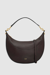 Front product shot of the Oroton Florence Medium Hobo in Mahogany and Smooth leather material for Women .