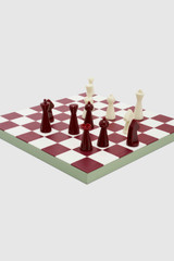 Back product shot of the Oroton Chess Game in Agave and Pebble leather material for Women . IP:25