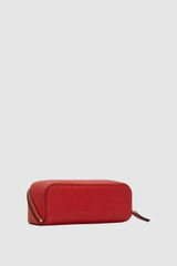 Back product shot of the Oroton Lilly Duet Sunglasses Case in Dark Ruby and Premium pebble leather for Women .