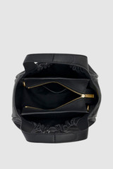 Internal product shot of the Oroton Emilia Soft Mini Tote in Black and Smooth leather exterior for Women .