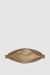 Internal product shot of the Oroton Florence Small Shoulder Bag in DARK TAUPE and Premium smooth leather for Women .