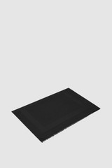 Front product shot of the Oroton Hannah Light Weight 2 Tone Scarf in Black and 100% Micromodal material for Women .