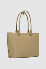 Back product shot of the Oroton Iris Medium Tote in MUSHROOM and Premium pebble leather for Women .