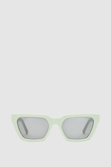 Front product shot of the Oroton Landry Sunglasses in Mint and Acetate material for Women .