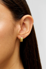MATHILDE MINI HOOPS Worn Gold