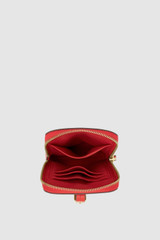 Internal product shot of the Oroton Dylan Phone Crossbody in Dark Ruby and Premium pebble leather for Women .