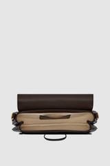 Internal product shot of the Oroton Carter Baguette in Dark Chocolate and Premium saffiano leather for Women .