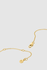 Detail product shot of the Oroton Kaia Necklace in Gold and Premium brass material for Women .