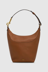 Front product shot of the Oroton Florence Large Hobo in Cognac and Premium smooth leather for Women .