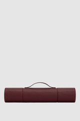 Back product shot of the Oroton Games Travel Backgammon in CURRANT and Premium pebble leather for Women .