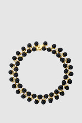 Front product shot of the Oroton Amelie Necklace in Black and Glass material for Women . IP:1