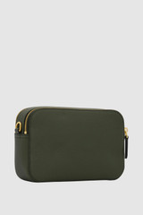 Back product shot of the Oroton Dylan Camera Crossbody in CACTUS and Premium pebble leather for Women .