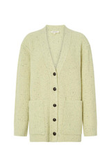 Front product shot of the Oroton Oversized Manstyle Cardigan in Sorbet and 80% wool and 20% nylon fabric for Women . IP:1
