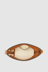 Internal product shot of the Oroton Leigh Ric Rac Crossbody in Amber and Smooth leather for Women . IP:17