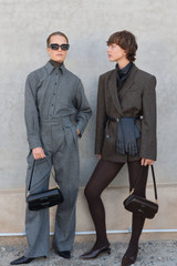 TWEED BLAZER - CHOCOLATE TWEED |
