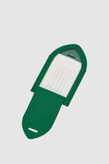 Back product shot of the Oroton Eve Luggage Tag in CROCODILE and Premium pebble leather for Women .