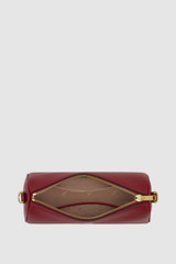 Internal product shot of the Oroton Harvey Baguette Crossbody in BERRY and Premium smooth leather for Women .