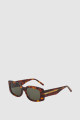 Back product shot of the Oroton Valentine Sunglasses in Syrup Tort and Acetate material for Women .