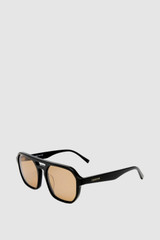 Front product shot of the Oroton Sailor Sunglasses in Black and Acetate material for Women .