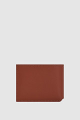 Back product shot of the Oroton Larsen Bifold Wallet in SADDLE BROWN and Premium smooth leather for Men .